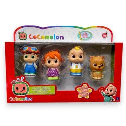 FIGURINES COCOMELON - 4 PERSONNAGES DE JJ ET SA FAMILLE